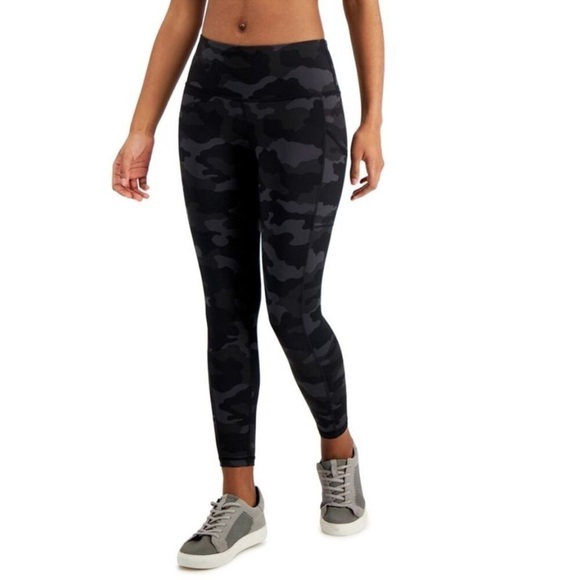 IDEOLOGY Women Compression Active 7/8
Ankle Leggings Medium in Camo Black.NWT! - Picture 2 of 11